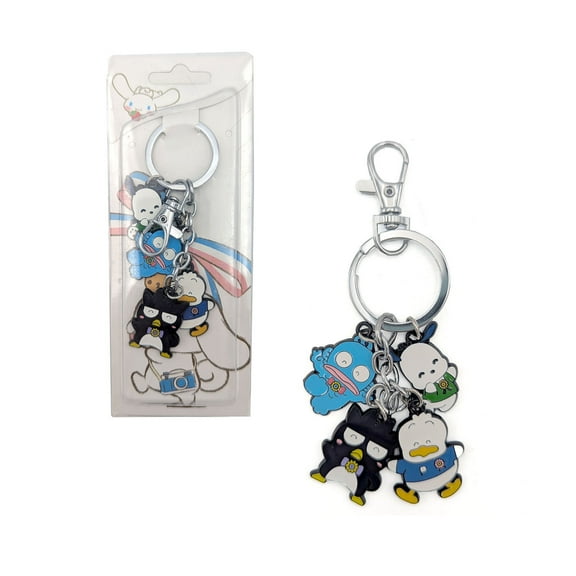 Badtz-Maru Hangyodon Pochacco Pekkle - Hello Kitty 1" Keychain 4 pc. Pendant