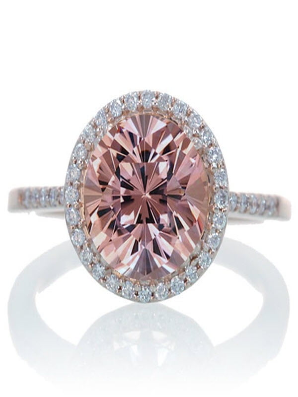 huge morganite engagement ring