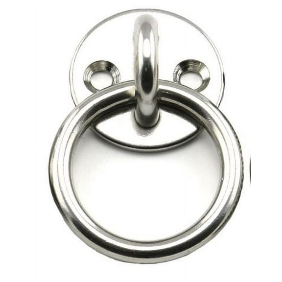 US STAINLESS Stainless Steel 316 Round Pad with Ring 5/16" 8mm Marine Grade
