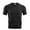 Black, variant on Mens T-Shirts Qiggri Men Fashion Leisure Motion Breathable Seersucker Short Sleeve Round-Neck Blouses Mens Shirts Casual