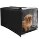 thumbnail image 1 of leyfeng Cubierta de privacidad para jaula de perro, cubierta impermeable para la noche, ayuda para dormir, parabrisas, jaula para perro de cuatro puertas a prueba de polvo, 1 of 8