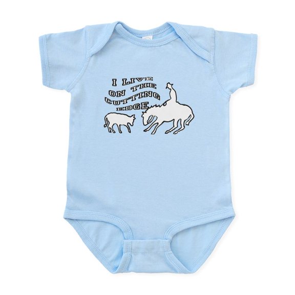 CafePress - Cutting Horse Infant Bodysuit - Baby Light Bodysuit, Size Newborn - 24 Months