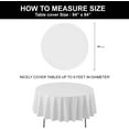 Black & White Checkered Round Table Covers