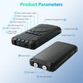 thumbnail image 6 of Power Bank Wireless Charger 46800mAh Built in 4 Cables Six Outputs 15W Fast Charging Power Bank for All Mobile Devices Three Inputs Solar Portable Charger with Dual Flashlights, Carabiner(Black), 6 of 9