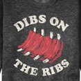 thumbnail image 3 of Instant Message - Dibs On The Ribs - Men's Crew Neck Fleece Pullover, 3 of 6