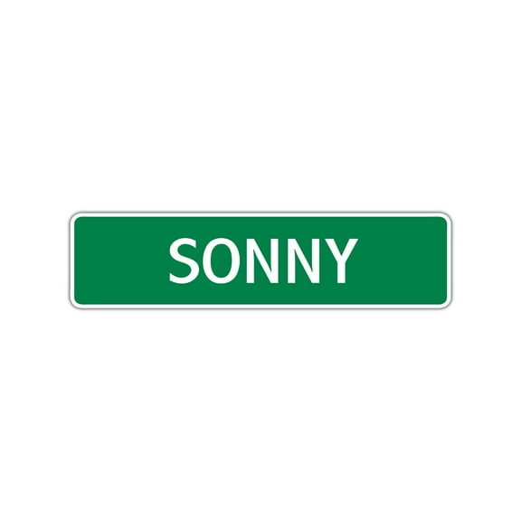 Sonny Boys Children Name Letter Printed Plaque Decoration Label Indoor Outdoor Unique Wall Novelty Aluminum Metal Sign 4"x13.5"