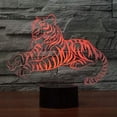 thumbnail image 2 of YSITIAN 3D Tiger Lion Night Light Lamp Illusion 7 Color Changing Touch Switch Table Desk Decoration Lamps Acrylic Flat ABS Base USB Cable Toy E1116-310, 2 of 6