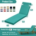 thumbnail image 7 of SDJPOI Outdoor Chaise Lounge Cushion, 72×21×3in Patio Chair Cushion for Pool Beach（Lake Blue）, 7 of 7