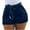 A-Dark Blue, variant on ZQUUVOU Women's Denim Mini Cargo Shorts Casual Mid Rise High Stretchy Jean Shorts With Pockets Dark Blue