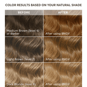 Madison Reed Radiant Permanent Hair Color Kit, Sicily (8NGV), Dark Golden Blonde, 8-Piece Kit
