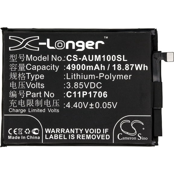 4900mAh C11P1706 (1ICP5/65/87) 0B200-02870200 Battery for Asus ZenFone Max Pro M2 ZenFone Max Pro M1 Dual SIM TD ZenFone Max Pro