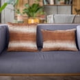 thumbnail image 4 of Plutus Orange Brown Furever Animal Faux Fur Luxury Throw Pillow - Double sided 20" x 20", 4 of 5