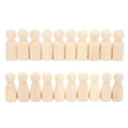 thumbnail image 1 of 20 clavijas de madera de 55 mm para manualidades, pequeñas y atractivas, sin terminar, para adornos., 1 of 14
