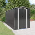 thumbnail image 3 of vidaXL Storage Shed Outdoor Storage Shed for Backyard Patio Galvanized Steel, 3 of 120