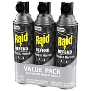 Raid Defend Wasp and Hornet Killer, Outdoor Flying Insect Nest Killer Spray, 14 oz, 3 Ct