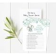 thumbnail image 2 of Inkdotpot Baby Elephant Gender Neutral Who Knows Daddy BestBaby Shower GameCards FunActivity Cards Set Of 50Party Theme, 2 of 5
