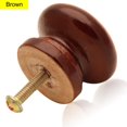 thumbnail image 4 of 20 pomos de madera para setas de Cangder, 3,3 cm de diámetro, color marrón, 4 of 7