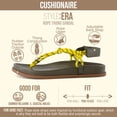 thumbnail image 2 of Cushionaire Era Rope Thong Strappy Sandals for Women, Flat Minimalist Sandals Women Footwear with Adjustable Ankle Support, 2 of 15