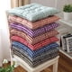 thumbnail image 2 of Nvzi Paquete de 4 cojines para silla de comedor con lazos,cojines de asiento cuadrados súper suaves y cómodos antideslizantes para cocina, comedor, oficina, sala de estar, patio -B-40x40CM, 2 of 5