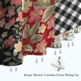 thumbnail image 6 of Pioneer Flower Floral Print Pattern Shower Curtain 36"x72" ,Bathroom Decorative Shower Curtains Set with 12 Hooks,Modern Waterproof Washable Shower Curtain, 6 of 6