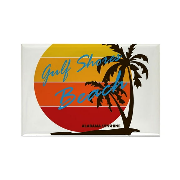 CafePress - Alabama Gulf Shores Magnets - Rectangle Magnet, 2"x3" Refrigerator Magnet