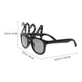 thumbnail image 2 of STRANDCHIC 5Pcs New Years Glasses 2024 Assorted Color Pc Material Party Eyeglass Props for Celebration, 2 of 7