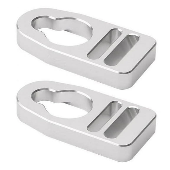 2Pcs Aluminum Seat Straps Replacement Buckles Clip Button Type Seat Straps Repair Clip Replacement Spare Part Enduring