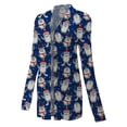 thumbnail image 1 of Cárdigan de Navidad Mujer Blusa de manga larga con estampado de Navidad Top largo XianweiShao 8390613930774, 1 of 1