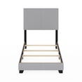 thumbnail image 3 of Furinno Pessac Fabric Upholstered Bed Frame with Wooden Slat Support, Twin XL, Glacier, 3 of 6