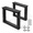 U-shaped-16x17.7 Inch, variant on U-shaped 36 IN Metal Furniture, Heavy Duty Industrial Steel Table Base