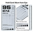 thumbnail image 2 of NOYOC 2 Pack Pocket Eye Chart for Students Kids Gifts, 2 in 1 Snellen Eye Chart 6 feet and Rosenbaum Pocket Vision Chart, Handheld Double Sided Plastic Eye Test Chart for Eye Exams (2 Pack 6 Feet), 2 of 6
