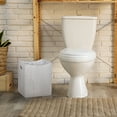 thumbnail image 4 of 5.3 Gallon Rustic Wood Trash Can Wastebasket with Handles, White, Set of 2, 4 of 7