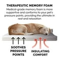 thumbnail image 5 of FurHaven Pet Products Plush & Velvet Memory Foam Deluxe L-Chaise Pet Bed for Dogs & Cats - Platinum Gray, Jumbo, 5 of 12
