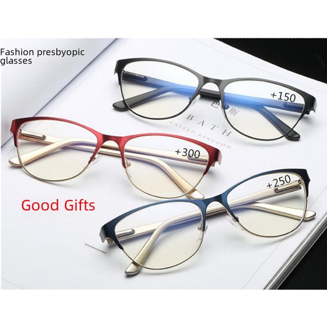 Gafas de lectura para mujer Gafas de lectura de moda HD Gafas de lectura retro para presbicia