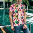 thumbnail image 6 of Lsque Snails Pattern Mens Polo Golf Shirts Funny Graphics Shorts Sleeve Button Shirts Baseball T-shirt-X-Large, 6 of 7