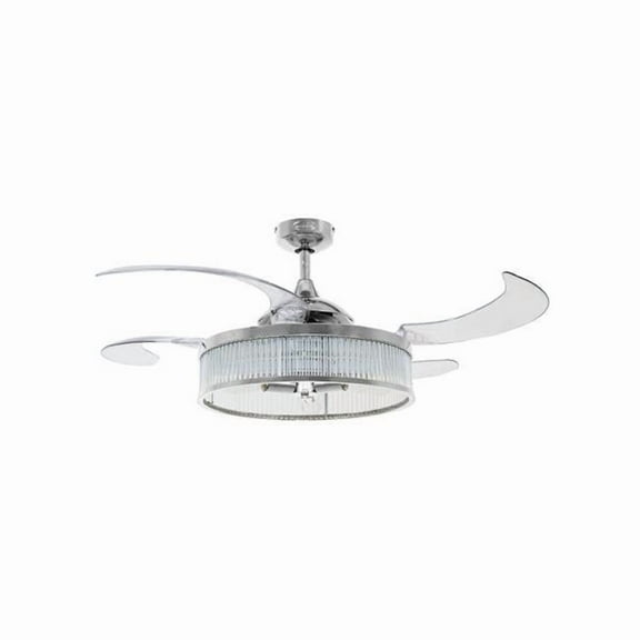 Fanaway 51292901 48 in. Fanaway Corbelle with Clear Blades Ceiling Fan, Chrome