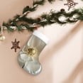 thumbnail image 7 of Yiaed Elegant Ivory Flower Print Christmas Stockings, Christmas Stockings Hanging Ornaments, Christmas Stockings for Family Christmas Holiday Decorations, 7 of 7