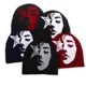 thumbnail image 3 of Gorro de punto con forro polar de lana Trilby Retro, gorros para mantener el calor, gorro de turbante, gorro de punto, gorro de invierno ﻿ Unisex, 3 of 5
