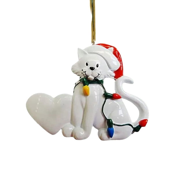 LUVCLS Adorno navideño con forma de gato y animales para colgar en la pared