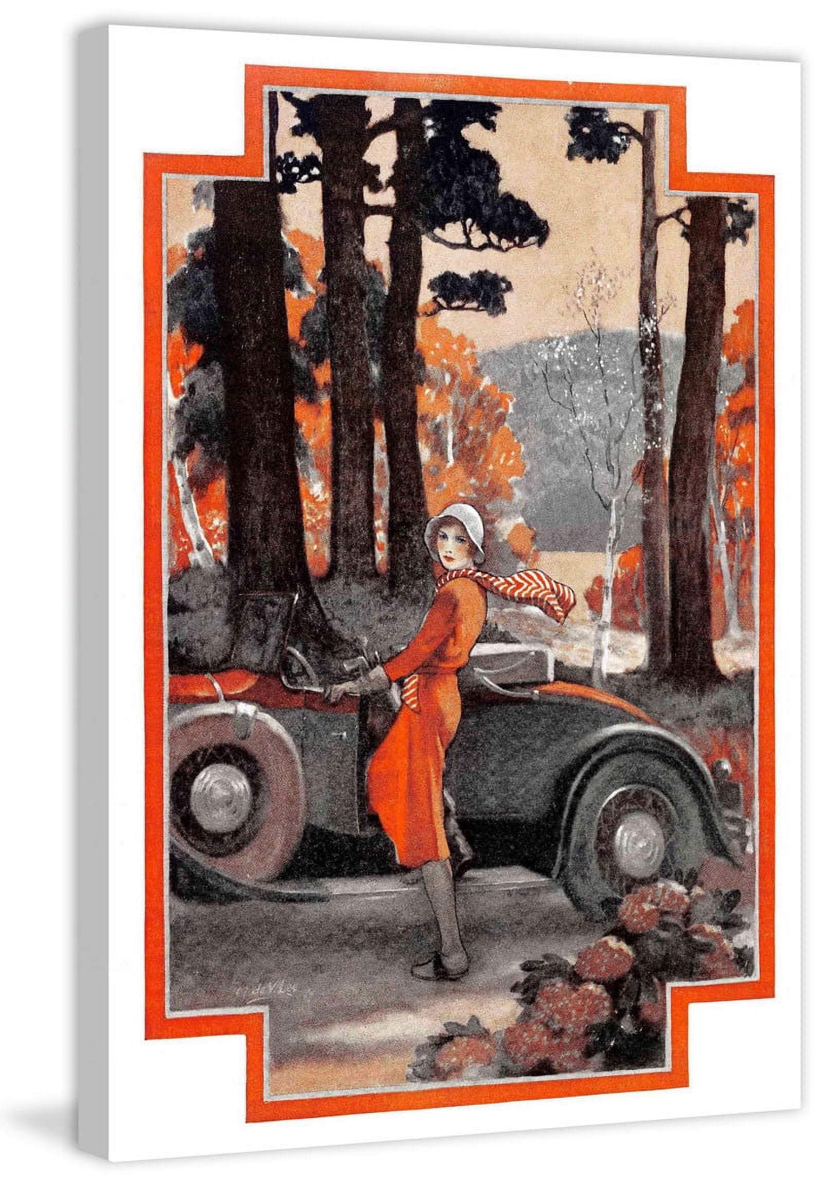 Marmont Hill "Lady in Orange" Painting Print on Canvas