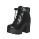 thumbnail image 5 of Botas cortas con cordones en la parte delantera para mujer, tacón alto, tacón grueso, punta redonda Wmkox8yii  hfjk1444, 5 of 9