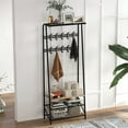 thumbnail image 4 of CazToi 4-in-1 Multifunctional Coat Rack Shoe Bench with Storage Hall Tree Entryway Organizer 10 Hooks, 4 of 7