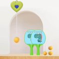 thumbnail image 2 of Xingzhi Indoor Hanging Table Tennis Trainer Self Workout Set Button Portable green 2 Paddles, 2 of 9
