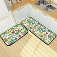 thumbnail image 4 of Retro Honey Bees Wildflowers Kitchen Mat Set of 2 Anti-Fatigue Kitchen Rug Set Non Slip Foam Cushioned Kitchen Runner Rugs and Mats Comfort Standing Mat for Farmhouse Doormat Laundry, 4 of 6