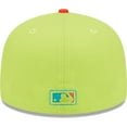 thumbnail image 4 of Men's New Era Green/Red Los Angeles Dodgers Cyber Highlighter 59FIFTY Fitted Hat, 4 of 6