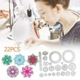 thumbnail image 5 of Variety Kaleidoscopic Set Multi-function Drawing Hollow Drawing Template Tool Drawing Flower Ruler Children Student Ruler, 5 of 9