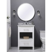 Lucia 25" White Single Bathroom vanity