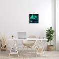 thumbnail image 2 of Stupell Industries Urban Sports Car Neon Graffiti Transportation Painting White Framed Art Print Wall Art, 2 of 7