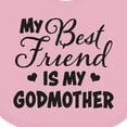 thumbnail image 4 of Inktastic My Best Friend is My Godmother with Hearts Boys or Girls Baby Bib, 4 of 4