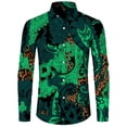 thumbnail image 3 of Camisa hawaiana con estampado de cachemira vintage para hombre, blusa de manga larga con solapa de flores, ropa informal de hip hop para hombre y mujer, ropa de fiesta cómoda para graduación, 3 of 5